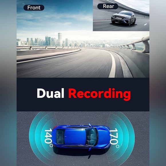 REDTIGER F7N 4K Dual Dash Cam with 64GB Card - Picture 2 of 6